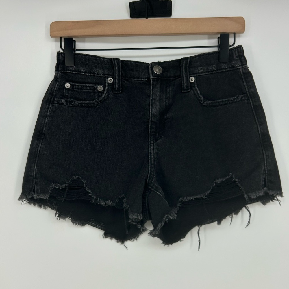 Aerie Daydream Denim Black Shorts Women's XS - Picture 2 of 11